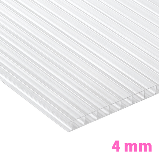 Policarbonato Alveolare Trasparente 4 mm