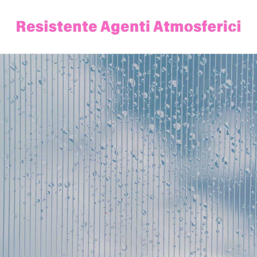 Policarbonato resistente agli agenti atmosferici, pioggia, neve, grandine
