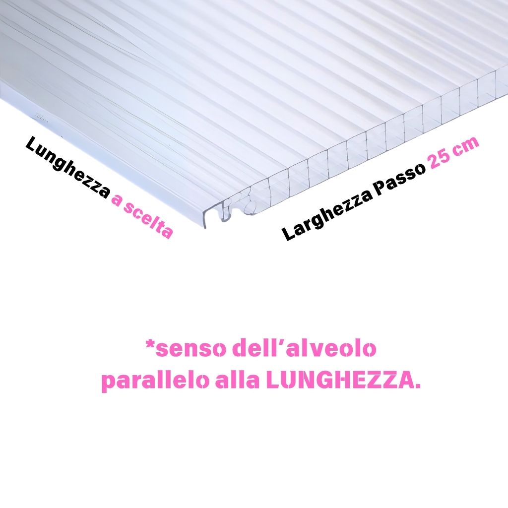Lastre modulari in policarbonato alveolare