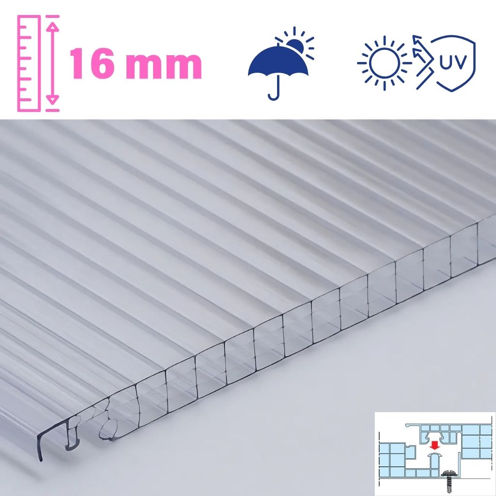 Copertura Easy in policarbonato alveolare su misura – Kit modulare per esterni