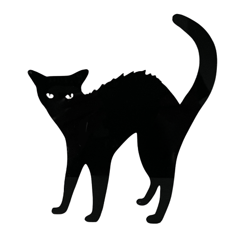 sagoma gatto arrabbiato halloween