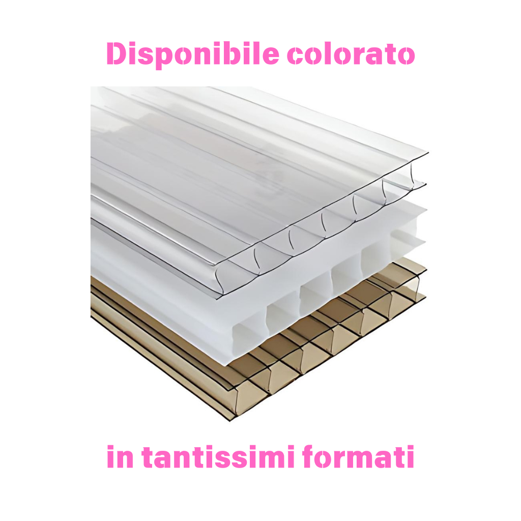 Policarbonato Alveolare Trasparente 6 mm