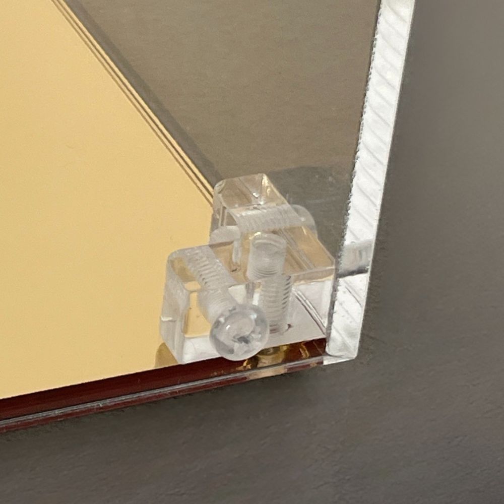 Urna in plexiglass trasparente con base apribile