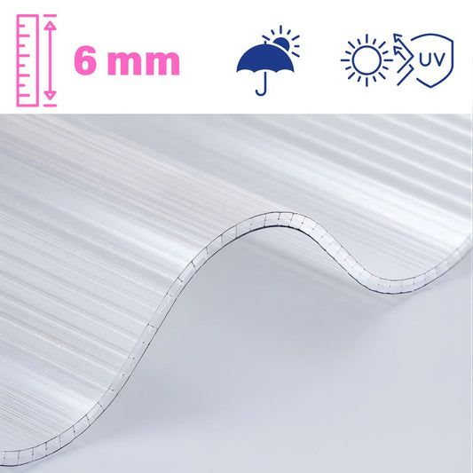 Copertura OndaTek in policarbonato alveolare su misura – Kit modulare per esterni