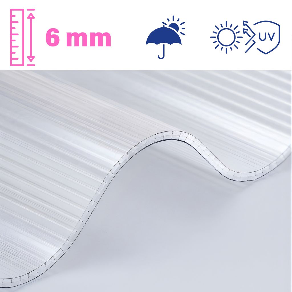 Copertura OndaTek in policarbonato alveolare su misura – Kit modulare per esterni