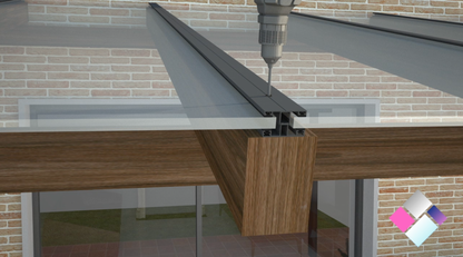 Profilo di giunzione ad H in alluminio