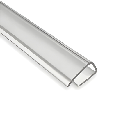 Profilo di chiusura ad U in policarbonato trasparente