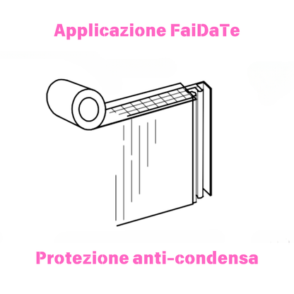 Applicazione faidate per lastre in policarbonato del nastro anti condensa anti polvere