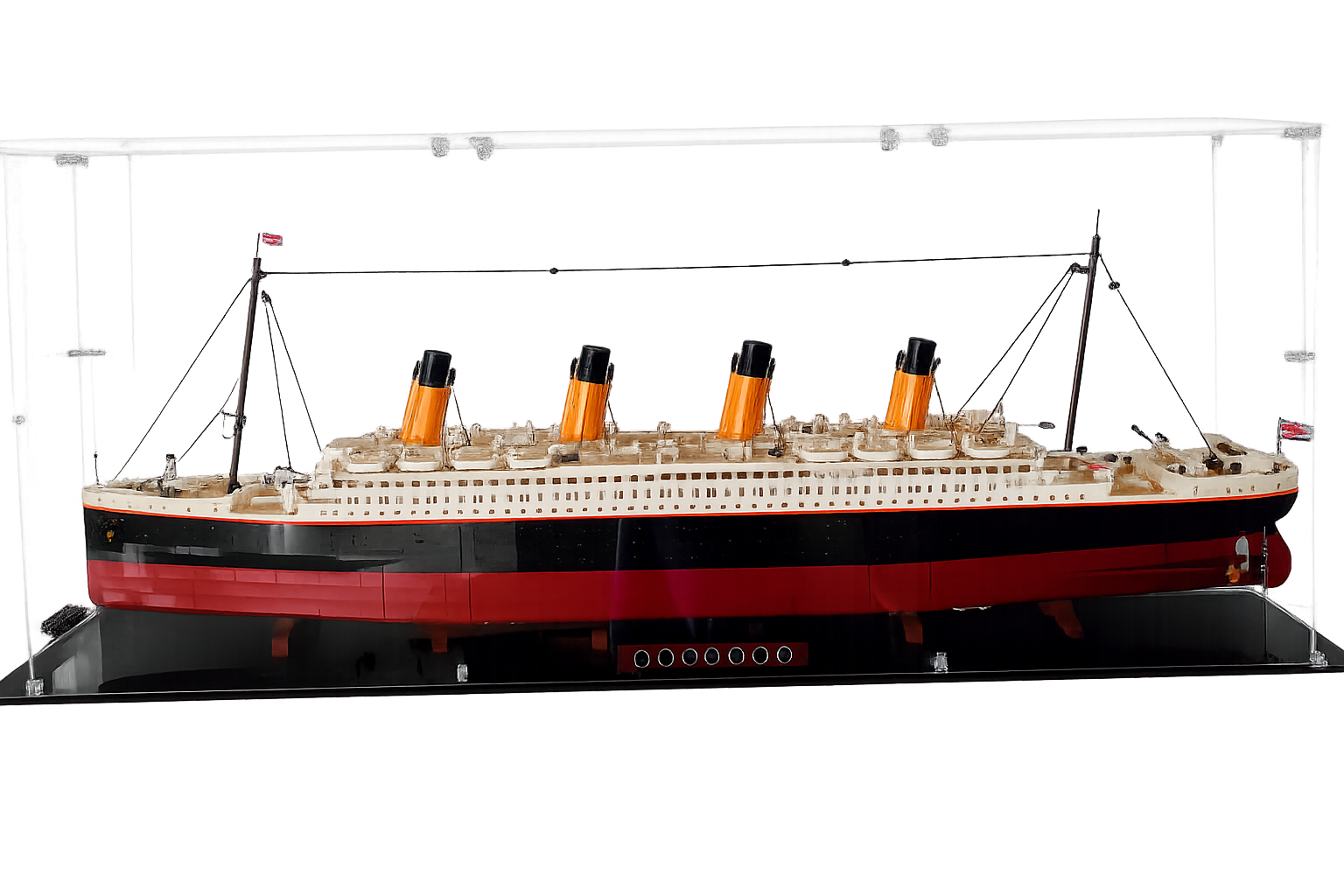Teca in Plexiglass per Lego Titanic su misura